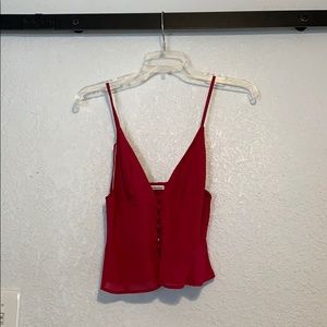 Reformation pink blouse size 0